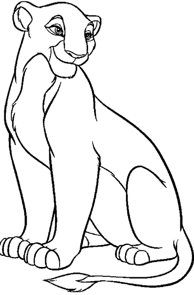 Раскраска Король Лев Киара