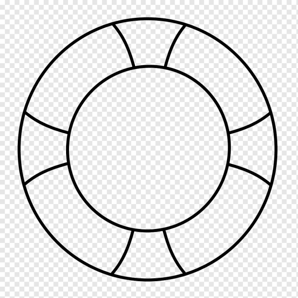 Спасательный круг раскраска