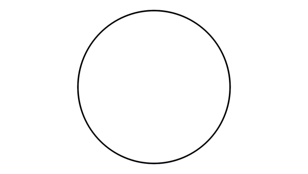 Контур круга для вырезания