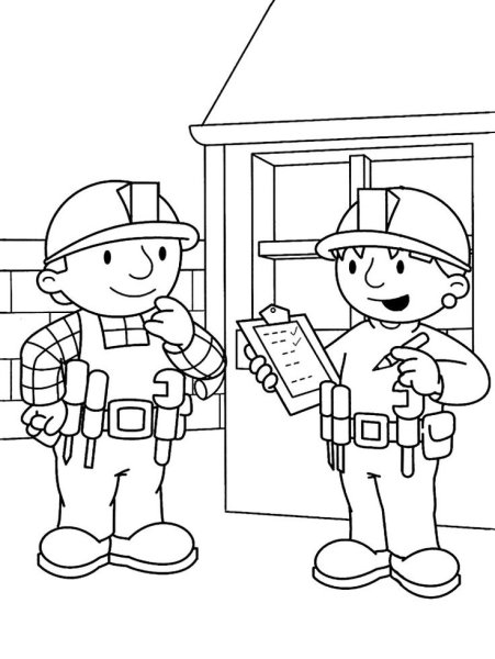 Строитель рисунок