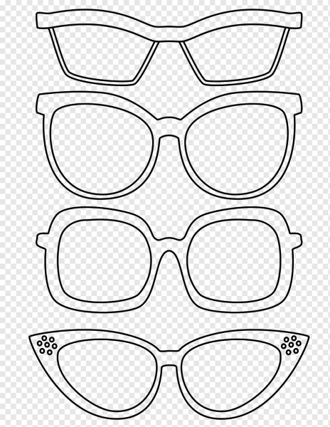 Очки раскраска