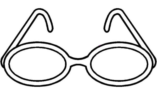 Сказочный очки раскраски