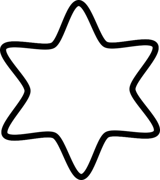 Звезда раскраска