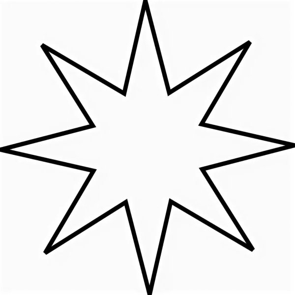 Трафарет для вырезания звезд