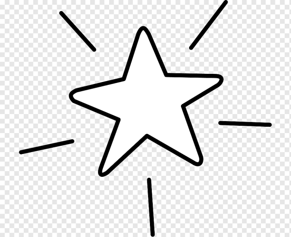 Звездочки черно белые