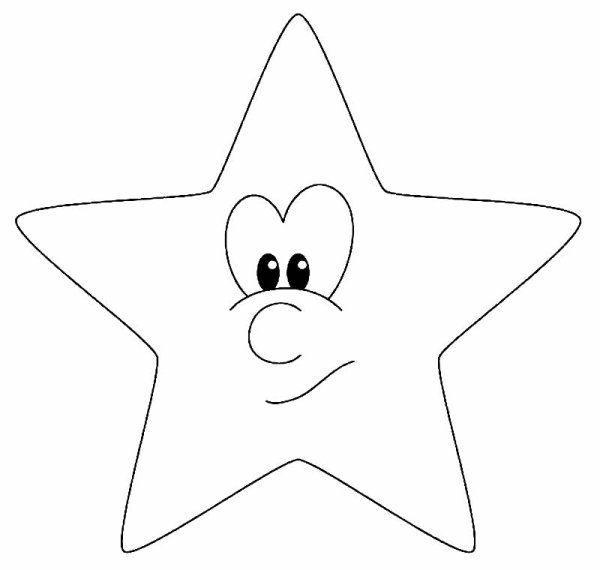 Трафарет для вырезания звезд