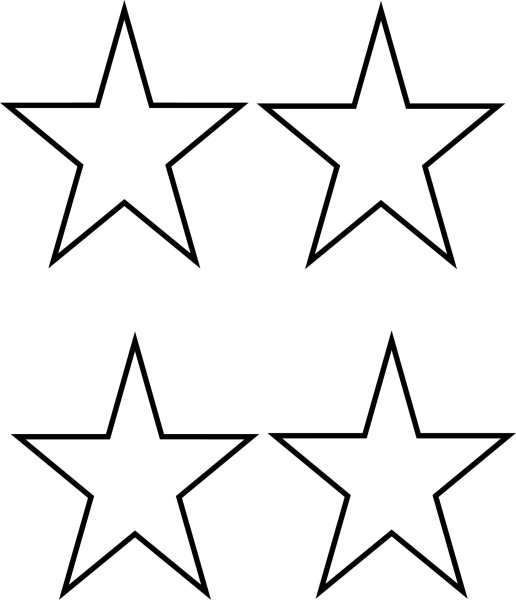 Звезда контур