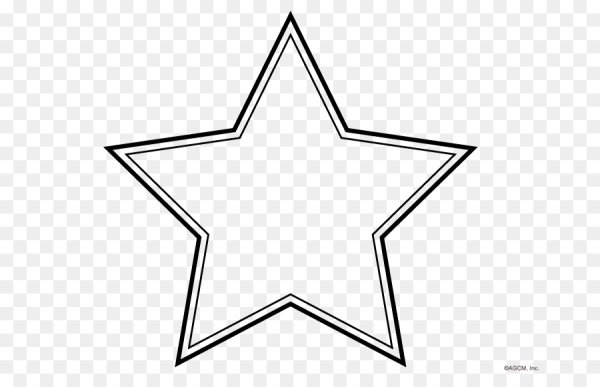 Звезда контурный рисунок