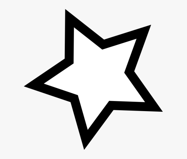 Пятиконечная звезда вектор контур