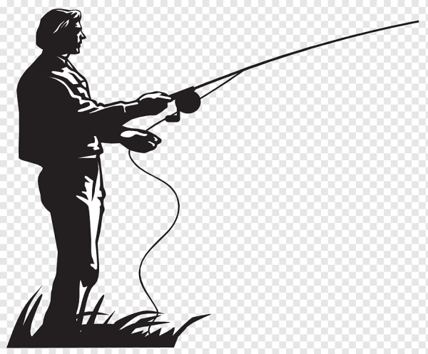 Силуэты рыбаков