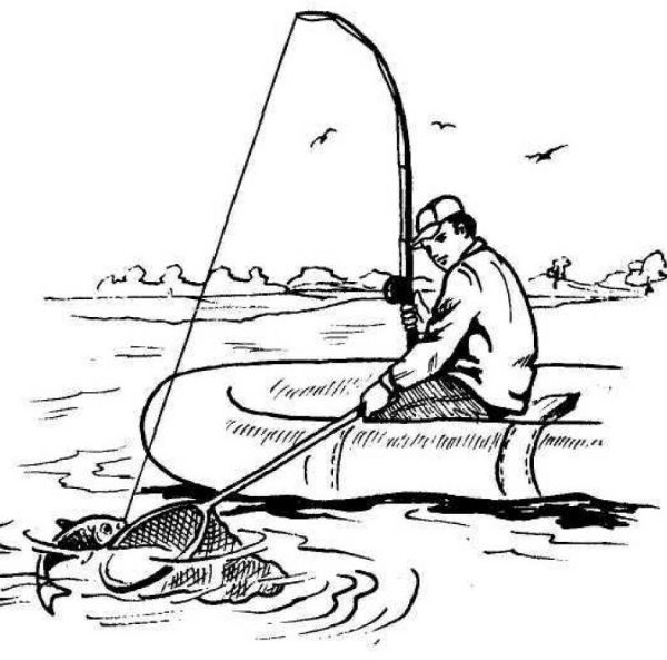 Рыбалка карандашом