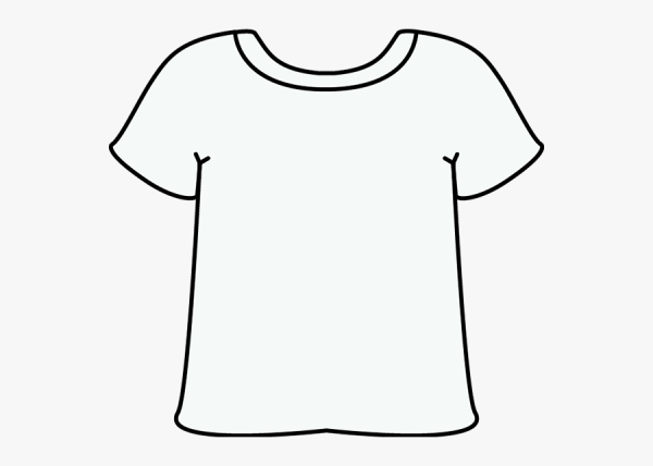 Макет футболки для печати