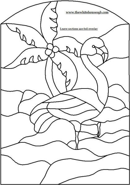 Витраж раскраска для детей