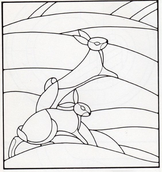 Витраж контур