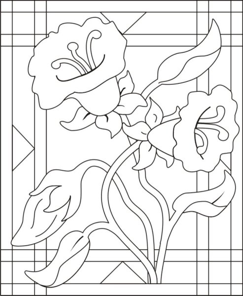 Витражные трафареты