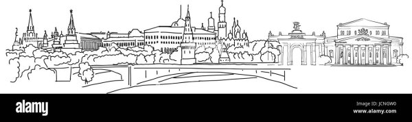 Москва панорама контур