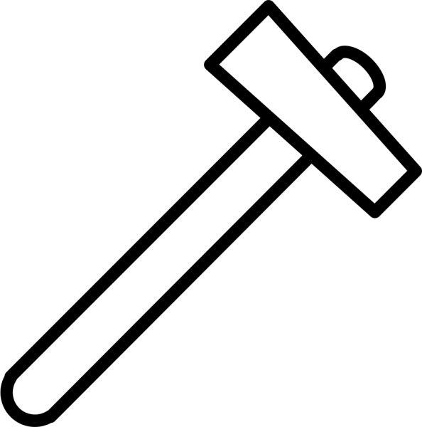 Молоток трафарет