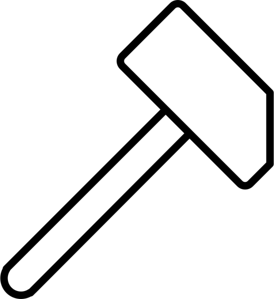 Молоток контур