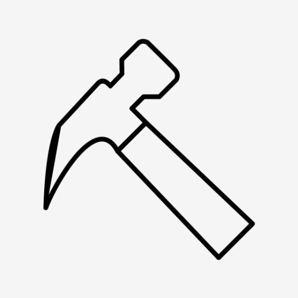 Молоток для детей чб