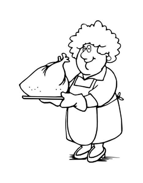 Раскраска бабушка и дедушка