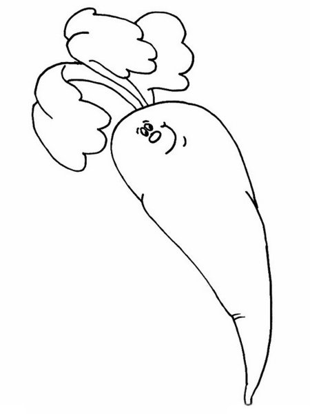 Раскраска. Овощи.