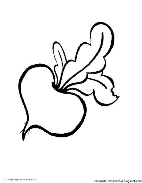 Раскраска. Овощи.