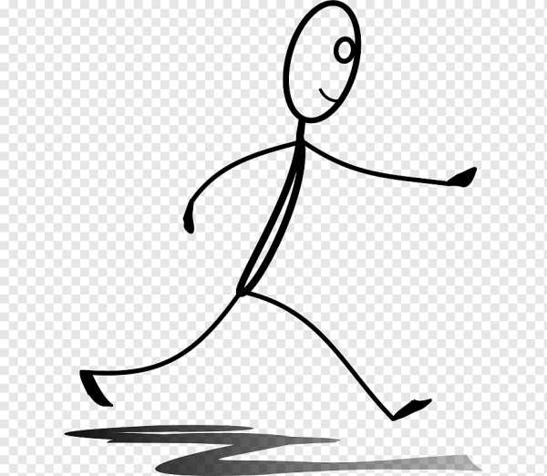 Трафарет человека для детей