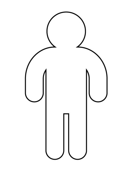 Фигурка человека схематичная