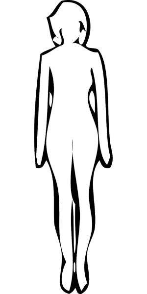 Человек схематично на прозрачном фоне