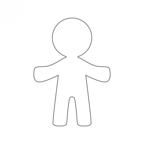 Трафарет человечка