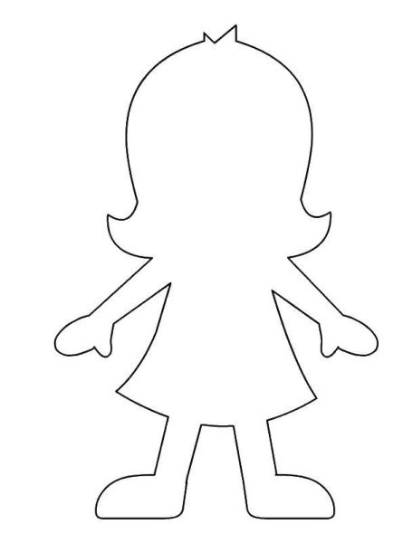 Изображение человека схематично