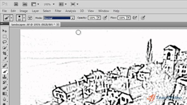Как из картинки сделать контурный рисунок