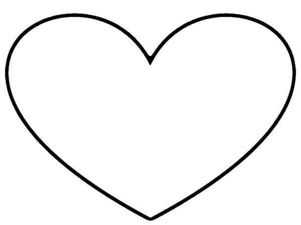 Трафареты сердечек для вырезания из бумаги