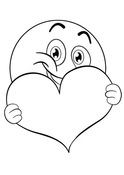 Сердечки для раскрашивания