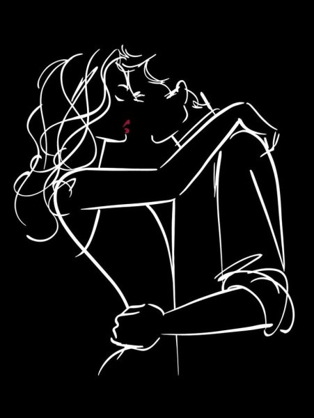 Силуэты влюбленных