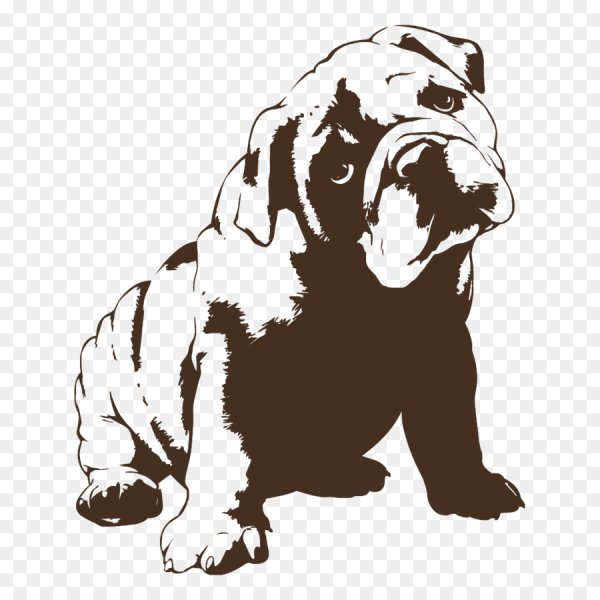 Бульдог вектор