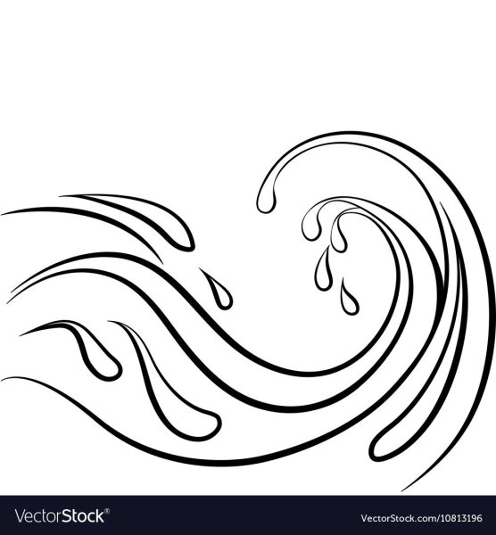 Волны раскраска для детей