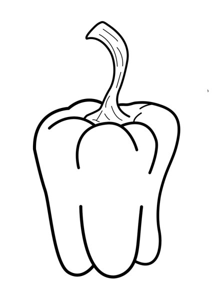 Перец раскраска для детей