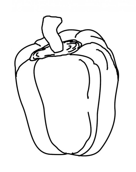 Перец раскраска для детей