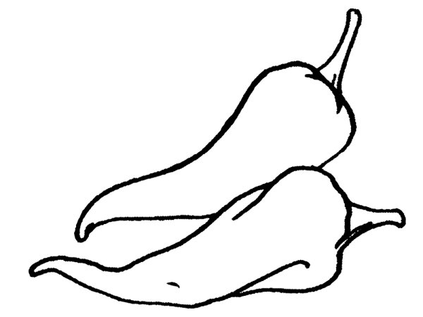 Перец раскраска