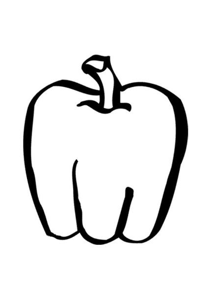 Перец раскраска