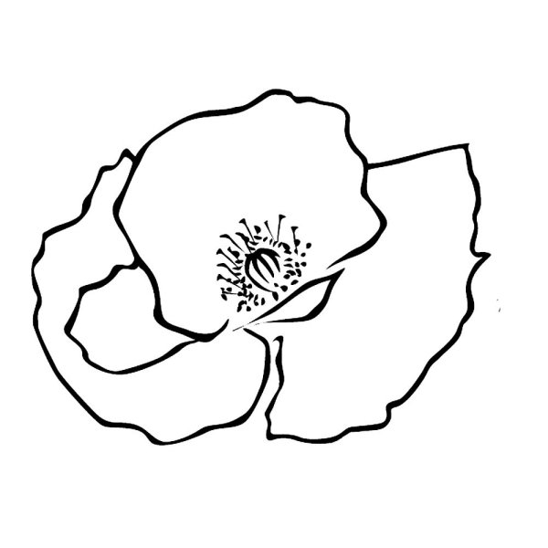 Мак трафарет для рисования