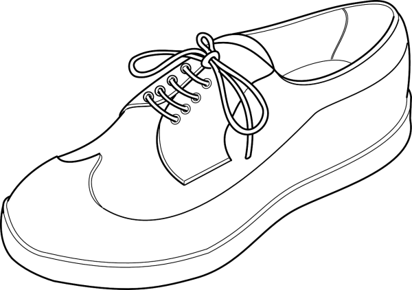 Мужская обувь раскраска