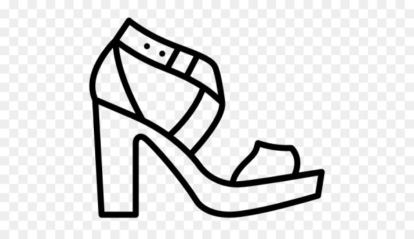 Туфли раскраска для детей