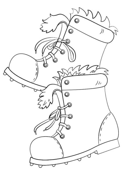 Раскраска туфелька