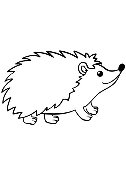 Раскраска Ёжик