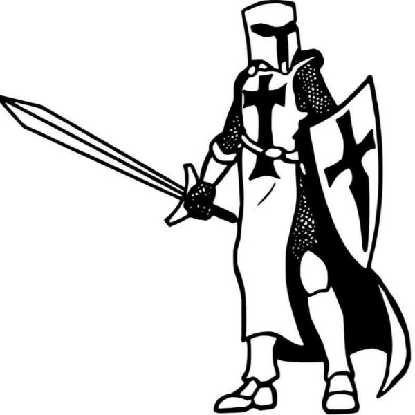 Рыцари. Раскраска