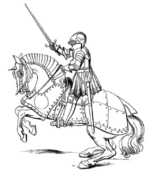 Рыцарь рисунок карандашом