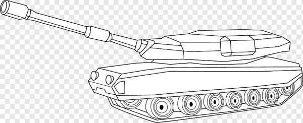 Танк для раскрашивания для детей