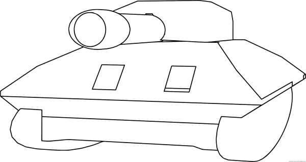 Танки. Раскраска для малышей